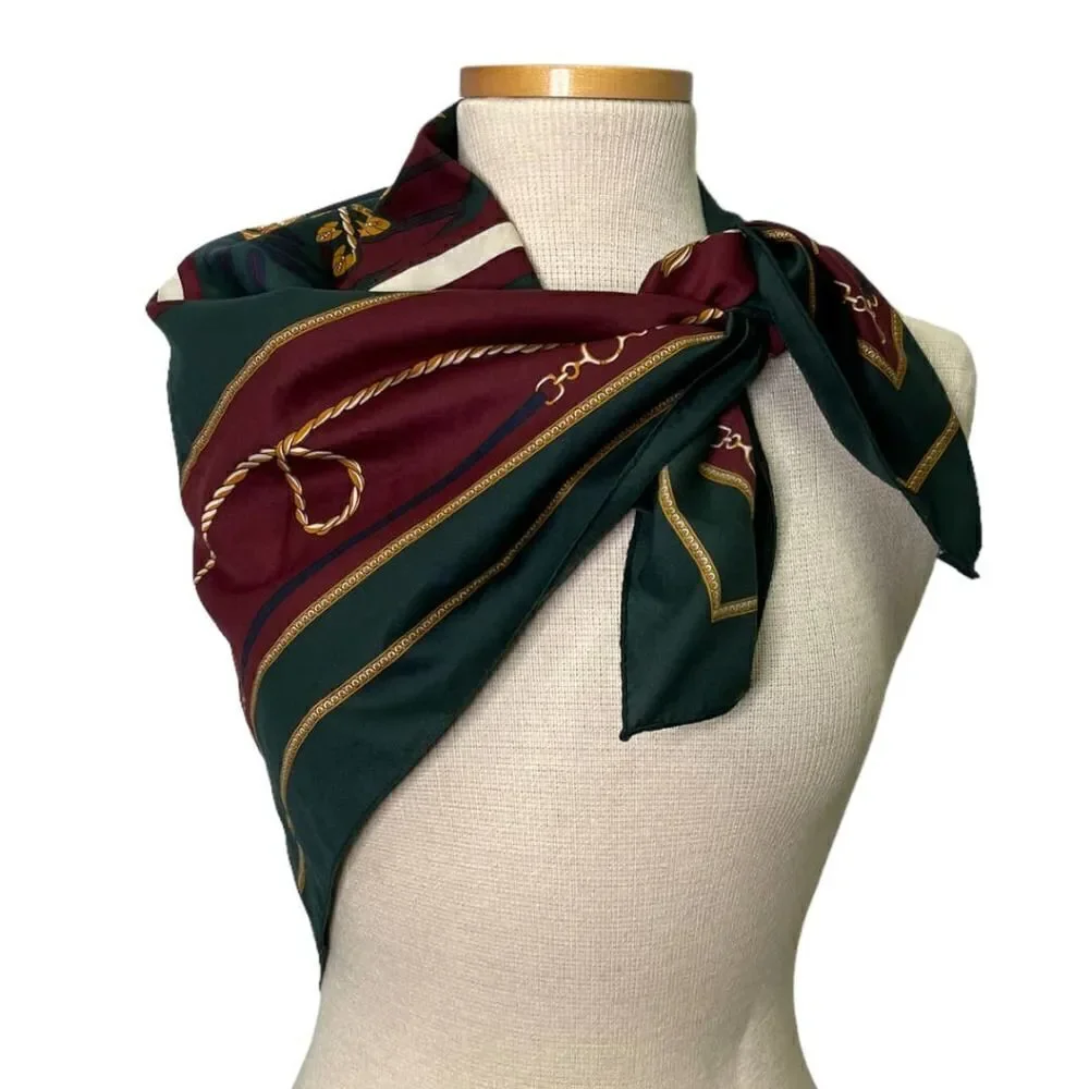Vintage 80’s Polo Ralph Lauren Uni Crest Pony Scarf